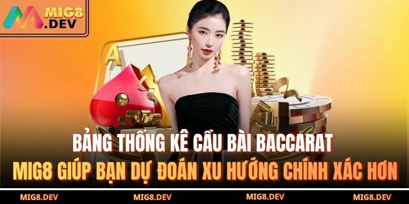 Baccarat MIG8 – Mẹo Chơi Cực Chuẩn Giúp Bạn Thắng Nhà Cái 4 Bảng thống kê cầu bài Baccarat MIG8 giúp bạn dự đoán xu hướng chính xác hơn