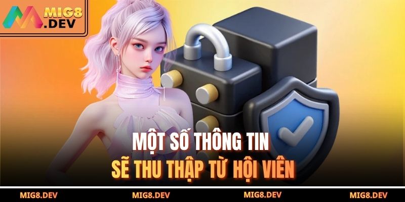 Một số thông tin sẽ thu thập từ hội viên
